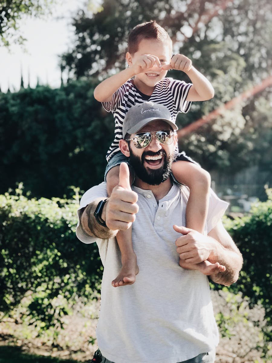 A father with his child